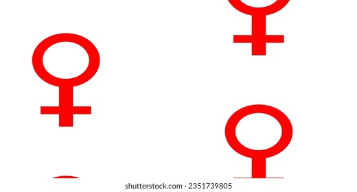 Light Red, Yellow vector texture with women's rights symbols. Colorful feminism symbols with a gradient in modern style. Background for ui designers.