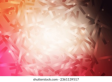 Color rojo claro, textura vectorial amarilla con líneas de color. Decoración borrosa de estilo sencillo con líneas. Mejor diseño para tu anuncio, afiche, banner.