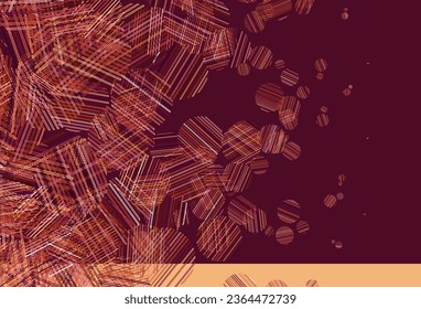 Light Red, Yellow vector texture with disks. Blurred decorative design in abstract style with bubbles. New template for your brand book.