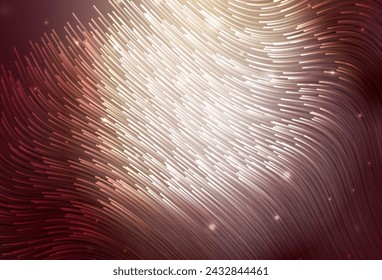 Light Red, Yellow vector texture with wry lines. Colorful abstract illustration with gradient lines. New composition for your brand book.