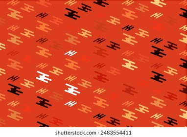 Light Red, Yellow vector texture with colorful lines. Modern geometrical abstract illustration with staves. Pattern for websites, landing pages.