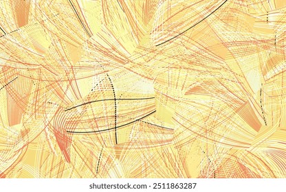Light Red, Yellow vector texture with abstract forms.