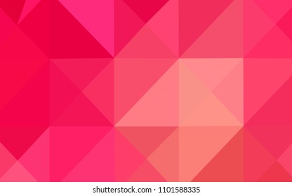 Light Red, Yellow vector triangle mosaic texture. Glitter abstract illustration with an elegant design. The best triangular design for your business.