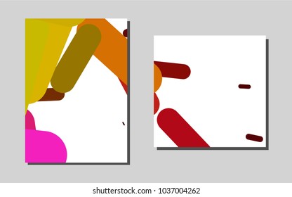Light Red, Yellowvector banner for websites. Beautiful colored sample in A4 size. Pattern for ads, leaflets, labels of your business.