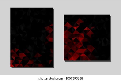Light Redvector background for presentations. Beautiful colored sample in A4 size. The pattern can be used for any ad, booklets.