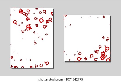 Light Redvector background for presentations. Glitter abstract design concept with text box. Pattern can be used as a template for calendars.