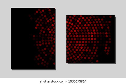 Light Redvector banner for websites. Abstract booklet on colored background with gradient. Pattern for beautiful business cards, folders.
