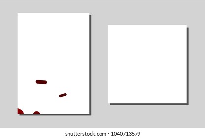 Light Redvector banner for websites. Abstract booklet on colored background with gradient. Pattern for ads, leaflets, labels of your business.