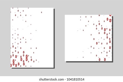 Light Redvector brochure for ui, ux design. Blurred decorative design in abstract style with textbox. Pattern can be used as a template for calendars.