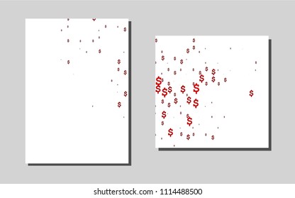 Light Redvector brochure for ui, ux design. Modern abstract design concept with colorful gradient. Pattern for ads, leaflets, labels of your business.