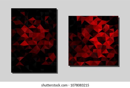 Light Redvector cover for Envelopes. Beautiful colored sample in A4 size. The pattern can be used for any ad, booklets.