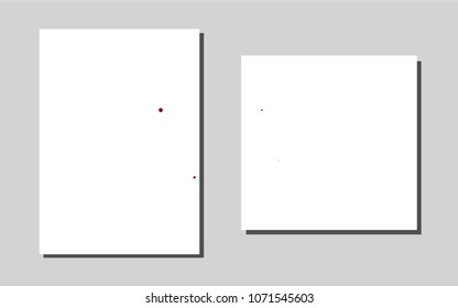 Light Redvector cover for Envelopes. Glitter abstract design concept with text box. Pattern can be used as a template for calendars.