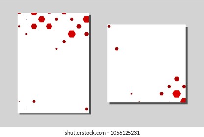 Light Redvector cover for Envelopes. Web interface on abstract background with colorful gradient. Pattern for beautiful business cards, folders.