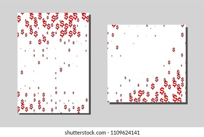 Light Redvector layout for Leaflets. Abstract booklet on colored background with gradient. Pattern for beautiful business cards, folders.