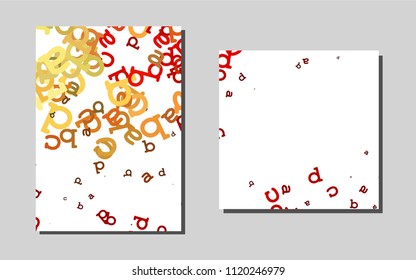 Light Redvector layout for Leaflets. Blurred decorative design in abstract style with textbox. Pattern for beautiful business cards, folders.