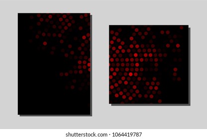 Light Redvector layout for Leaflets. Web interface on abstract background with colorful gradient. Pattern for beautiful business cards, folders.