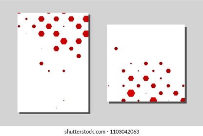 Light Redvector layout for Leaflets. Web interface on abstract background with colorful gradient. Beautiful design for cover of notepads.