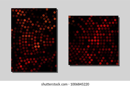 Light Redvector pattern for posters. Abstract booklet on colored background with gradient. Beautiful design for cover of notepads.
