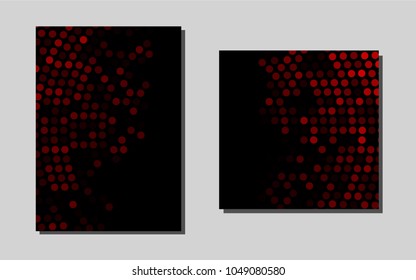 Light Redvector pattern for posters. Glitter abstract design concept with text box. New design for a poster, banner of your website.