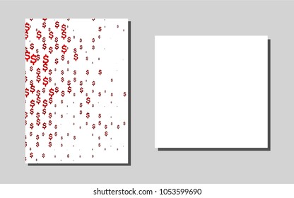 Light Redvector pattern for posters. Glitter abstract design concept with text box. Pattern can be used as a template for calendars.