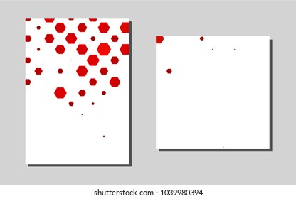 Light Redvector pattern for posters. Web interface on abstract background with colorful gradient. Pattern for beautiful business cards, folders.