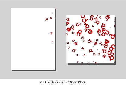 Light Redvector pattern for posters. Web interface on abstract background with colorful gradient. Beautiful design for cover of notepads.