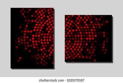 Light Redvector template for landing pages. Beautiful colored sample in A4 size. New design for a poster, banner of your website.