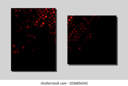 Light Redvector template for landing pages. Booklet with textbox on colorful abstract background. Pattern can be used as a template for calendars.