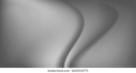 Light is reflecting on a rough gray metallic surface background. modern vector illustration eps 10