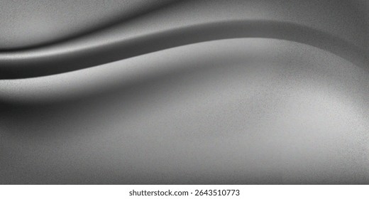 Light is reflecting on a rough gray metallic surface background. modern vector illustration eps 10