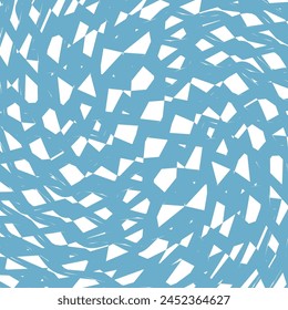 Réflexions lumineuses dans l'eau, motif de mosaïque en bleu et blanc. Carrelage au sol. Arrière-plan applaudi.  Abstrait  Image vectorielle harmonieux.