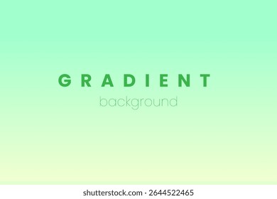A light and refreshing green-to-cream gradient, ideal for eco, natural, or organic-themed visuals
