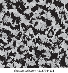Light Repeated Creative Graphic Texture. Pastel Repeated Camo Graphic Art. Camouflage Background Grayscale Camouflage Seamless Pattern. Bright Seamless Modern Vector Backdrop.