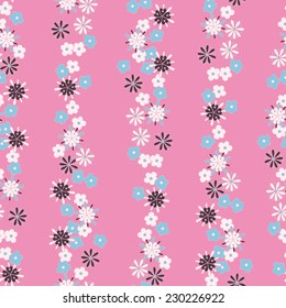 light romantic floral seamless pattern