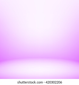 Light room with rounded wall. Vector illustration. Used mesh objects