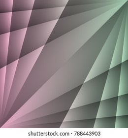 Light Rose and Light Green Abstract Rays Background