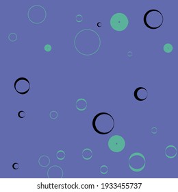 Light Round Bubbles Donut Elegant Circles Modern Design. Calm Black Oval Retro Background. Green Curves Bagel Classical Modern Style Simple Art. Purple Water Violet Minimal Modern Art Pattern.