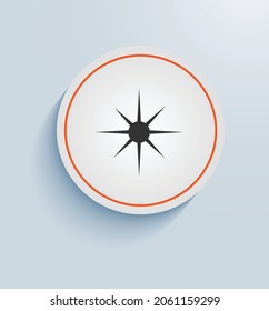 Light round icon vector design