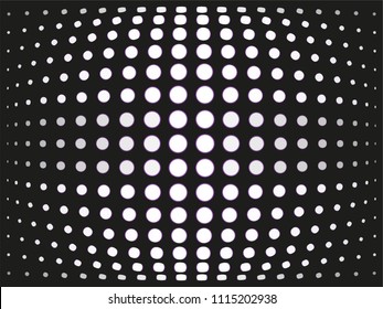 Light round spots on a dark surface. Abstract composition, background. Vector illustration.