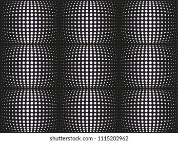 Light round spots on a dark surface. Abstract composition, background. Vector illustration.