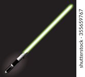 Light saber blade, Energy sword, futuristic science fiction energy weapon. Vector Illustration.