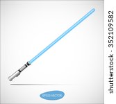 Light Saber, Energy Sword - Futuristic Energy Weapon. Isolated Vector Illustration