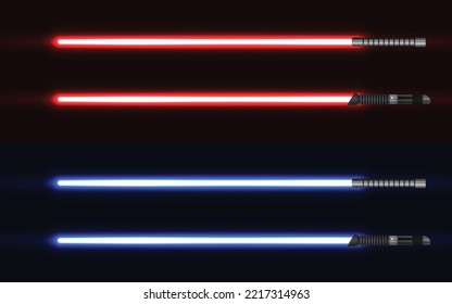 Light Saber Sword Blue and Red Color