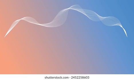 Light Salmon color and Dodger Blue color gradient with smooth line art Blank background for product display, product advertising backdrop,luxury-3d-background, modern-abstract-background, product 3d.