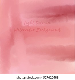 Light Salmon Watercolor Background