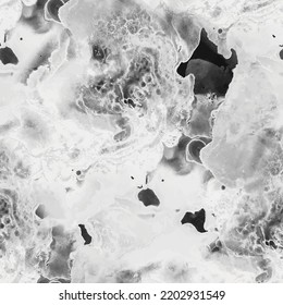 Light Science Pattern. Grey Repeat Science. Grey Color Background. Grey Fluid Vector. Light Gray Paint. White Seamless Background. White Tile Stone. Vector Abstract Science. Seamless Ink Smoke Pattern