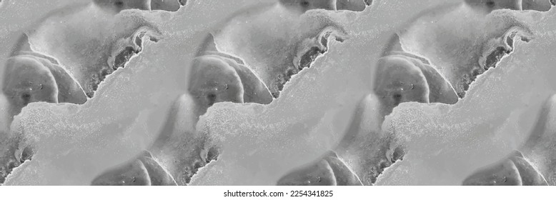 Light Science Pattern. Grey Splash Science. Vector Abstract Painting. White Light Vector Pattern. Grey Gray Ink Science. Light Grey Color Grain Floor. White Abstract Background. White Tile Slate.