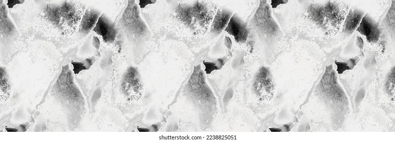 Light Science Texture. Light Fluid Elegant Granite. Grey Gray Ink Science. Light Abstract Science. White Grey Color Repeat Wall. Grey Tile Stone. White Splash Background. Modern Seamless Painting.