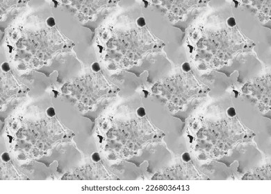 Light Science Texture. Grey Gradient Science. White White Vector Texture. White Rock Paint. Light Grey Color Background. White Gray Ink Repeat Stone. Grey Splash Background. Modern Seamless Painting.