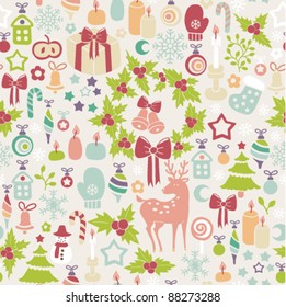 light seamless christmas background